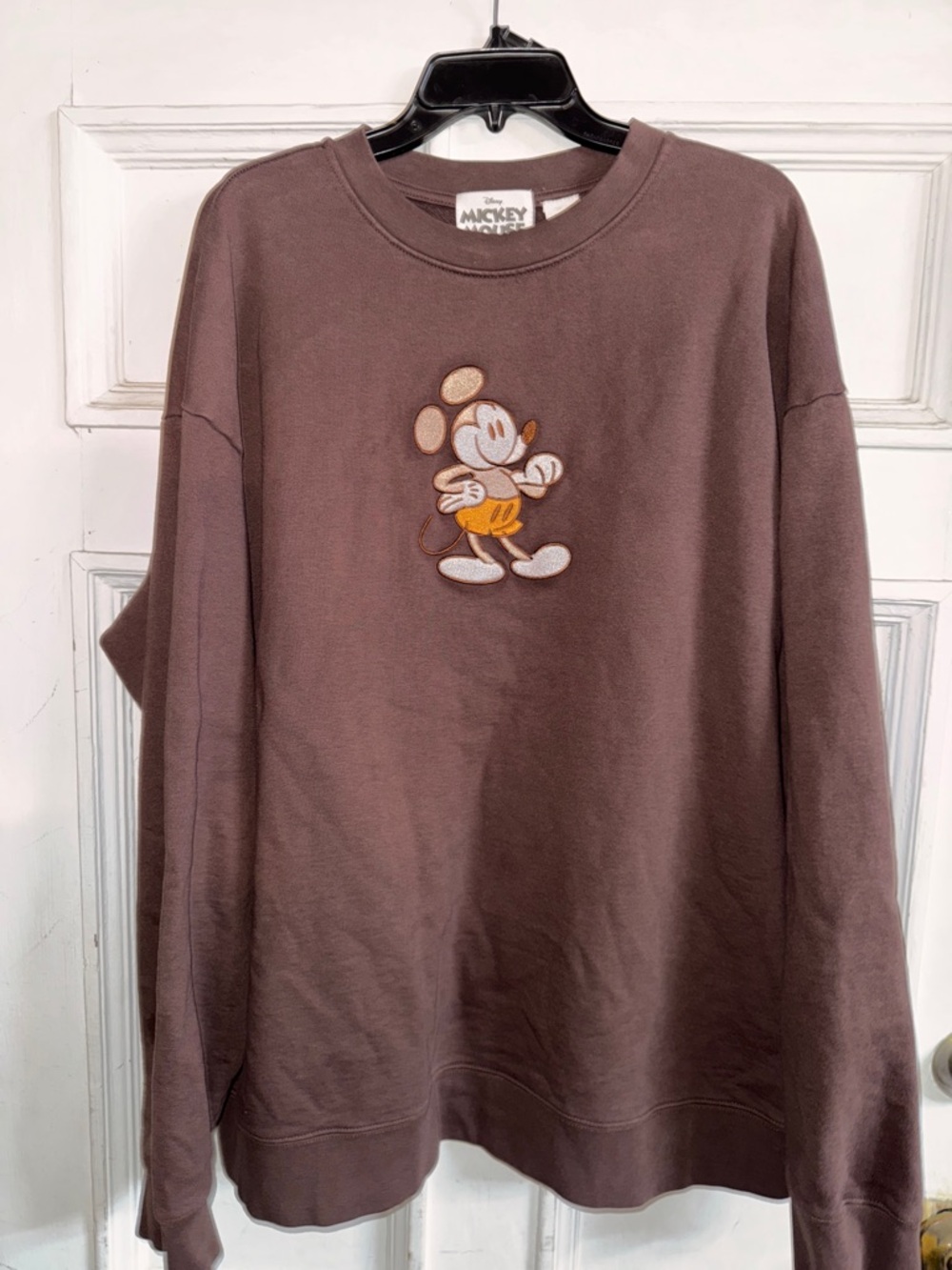 Disney Mickey and Friends Dusty Pink Embroidered Sweatshirt